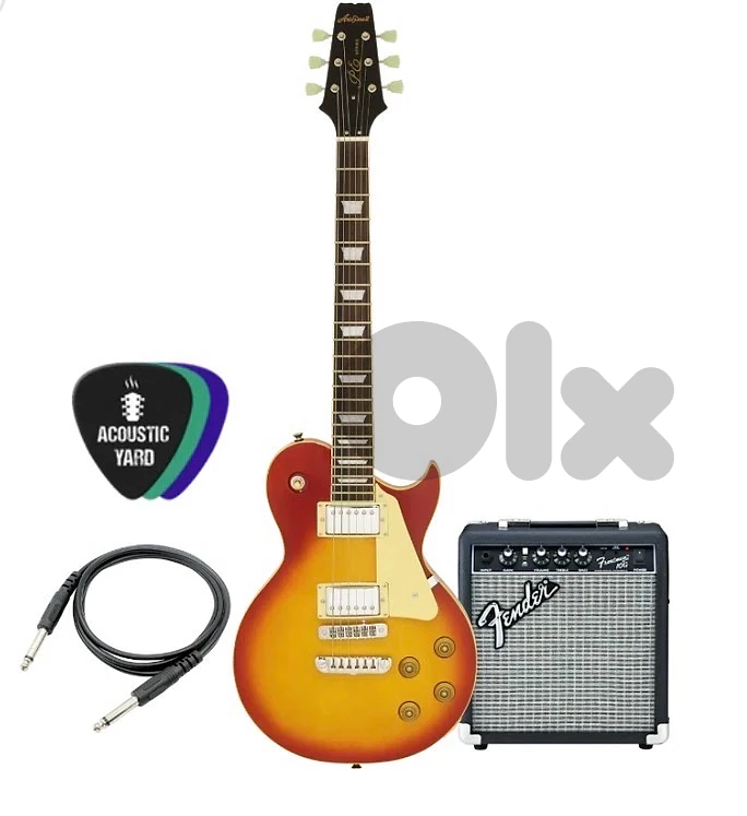 Aria Pro PE-350STD & Fender Frontman 10G Electric Guitar Bundle
