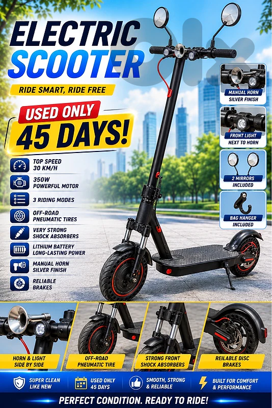 E SCOOTER USED ONLY 45 DAYS !!!