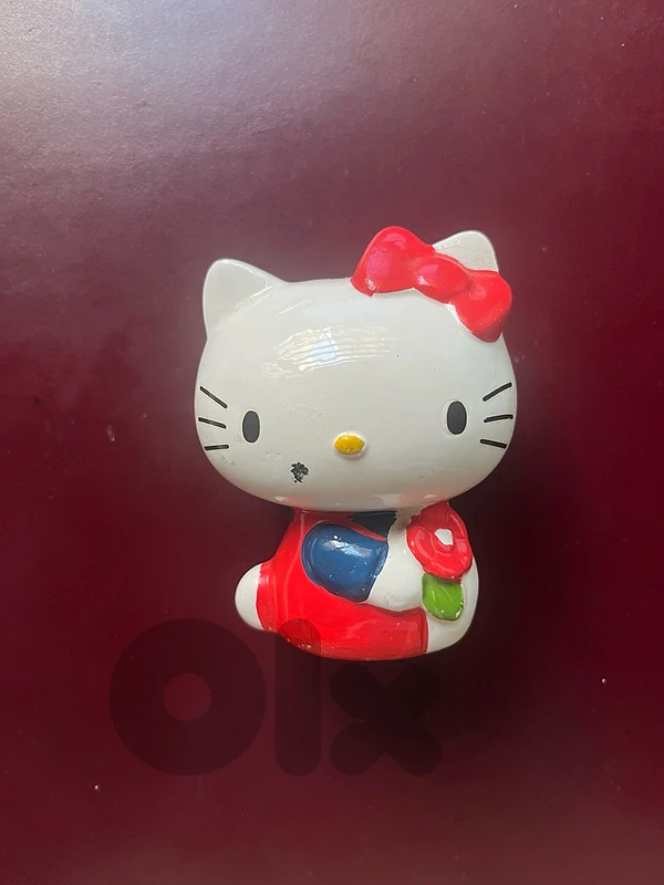 Vintage Sanrio Hello Kitty Ceramic Coin Bank 10cm