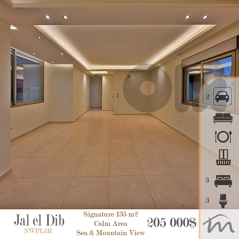 Jal El Dib | 3 Bedrooms Apart | High End Building | Balcony | Sea View