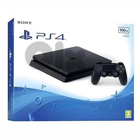 ps4 slim with 4 controllers and 3 games