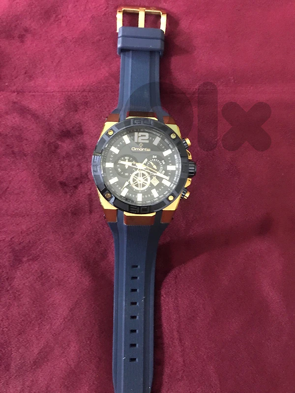 Omorfia chronoghraph gold blue watch