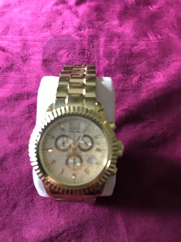 Marc Echo Full Gold Chronograph Watch