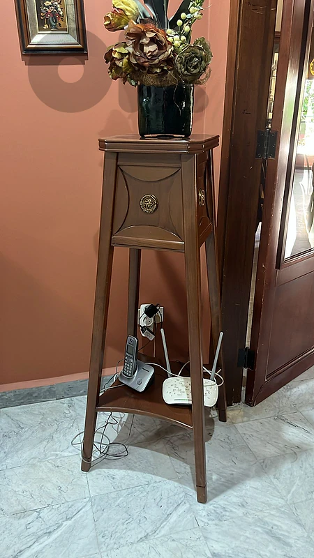 massive wood stand for decoration