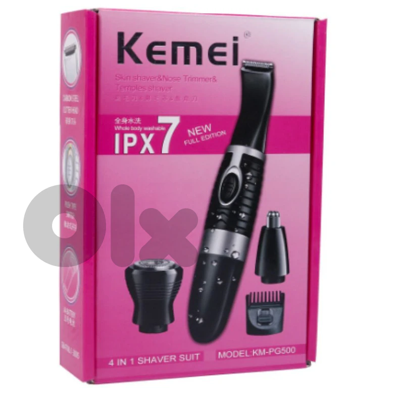Kemei 4-in-1 Grooming Kit KM-PG500 | ماكينة حلاقة كيمي ٤ في ١ جديدة Kemei 4-in-1 Grooming Kit KM-PG500 | ماكينة حلاقة كيمي ٤ في ١ جديدة