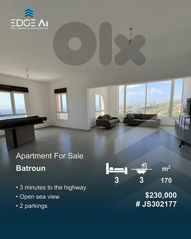 Apartment for sale ,Batroun, #JS302177 Apartment for sale ,Batroun, #JS302177