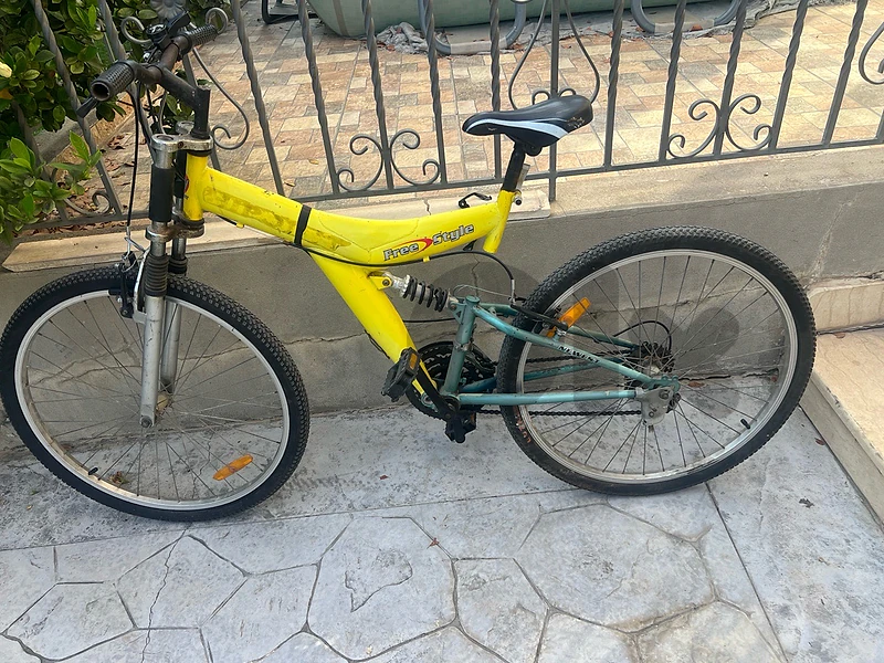 3 bicycles and 2 scooters