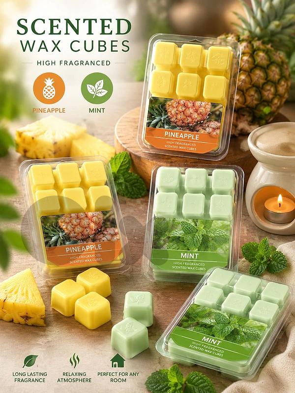 scented wax cubes 4pcs