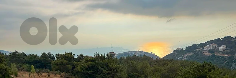Land in Qornet Chehwane/Beit Misk with Sea and Mountain View