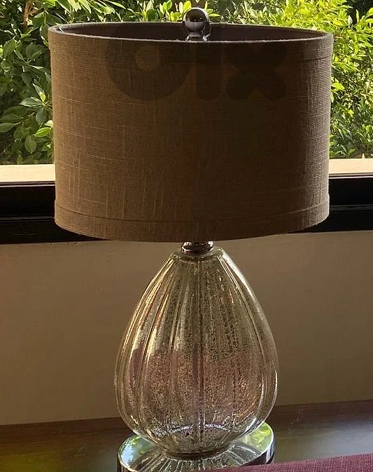 Pair of silver lampadaires