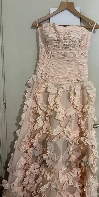Light pink wedding dress