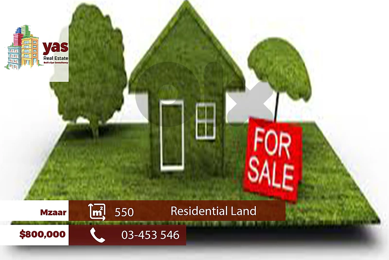 Mzaar 550m2 | Land | Residential | Prime Location | Coeff 20/40 | WA