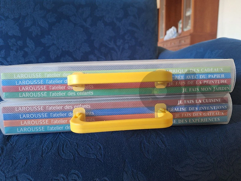 Larousse "L'Atelier des Enfants" Activity Book Sets in Carrying Cases