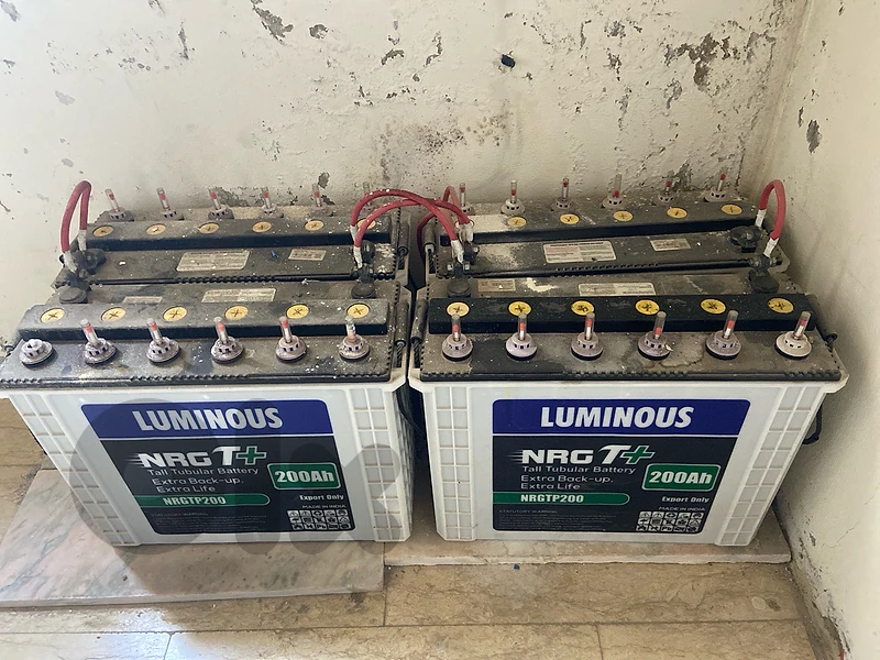 empty acid batteries