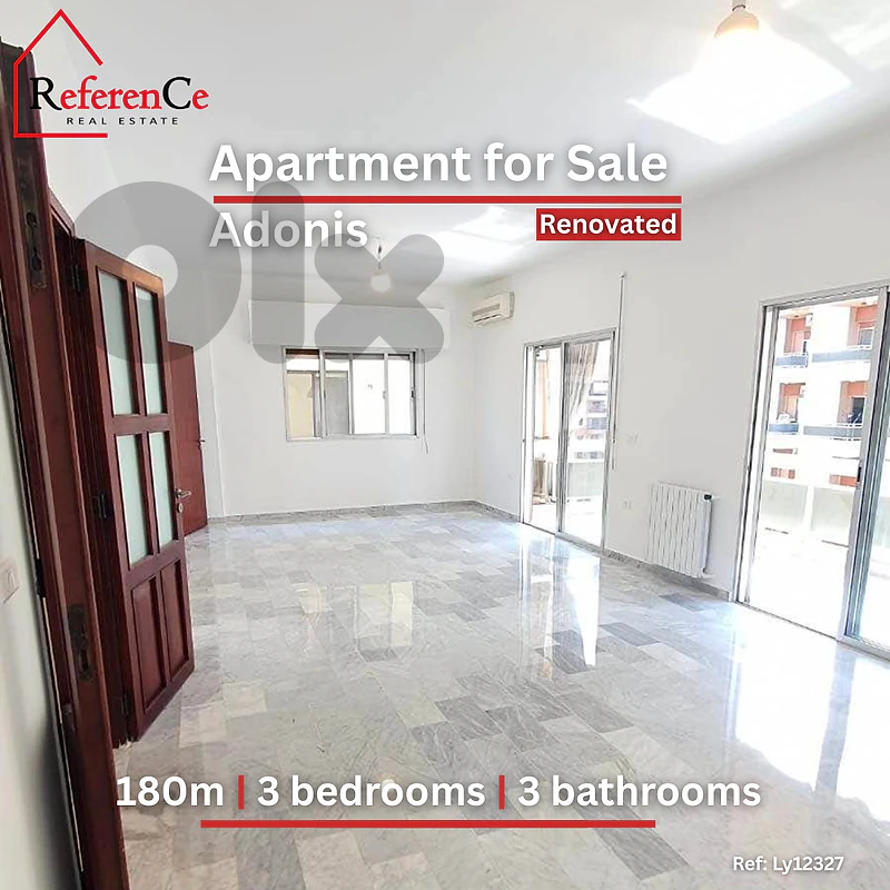 Renovated apartment in Adonis for sale شقة في أدونيس تم تجديدها للبيع