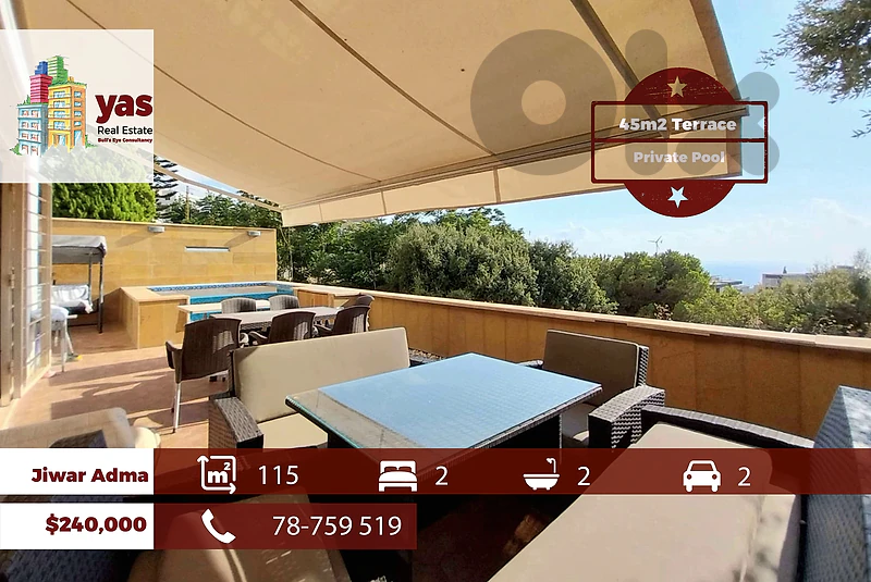 Jiwar Adma 115m2 | 45m2 Terrace | Gated Community | Calm | IV/RA
