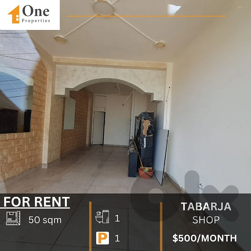 SHOP FOR RENT IN TABARJA