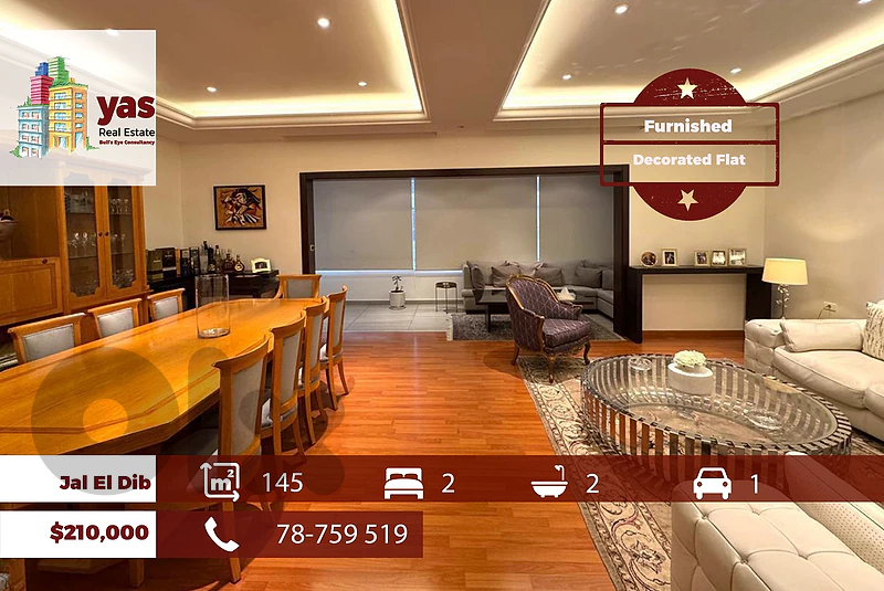Jal El Dib 145m2 | Furnished | Prime Location | Decorated | OH