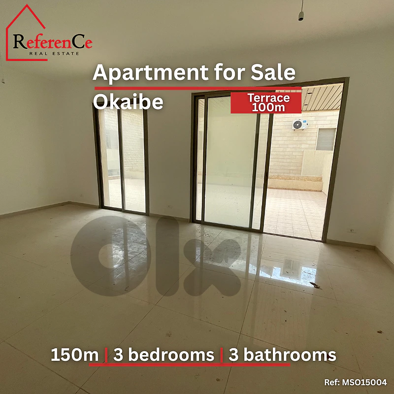Apartment with terrace Okaibe شقة مع تراس في عقيبة