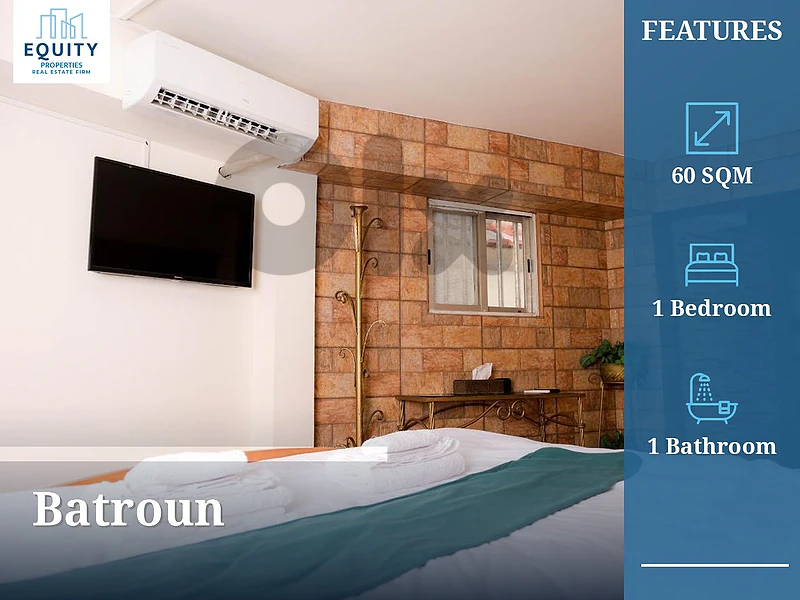Furnished 60 SQM Apartment For Rent In Batroun #CT10398