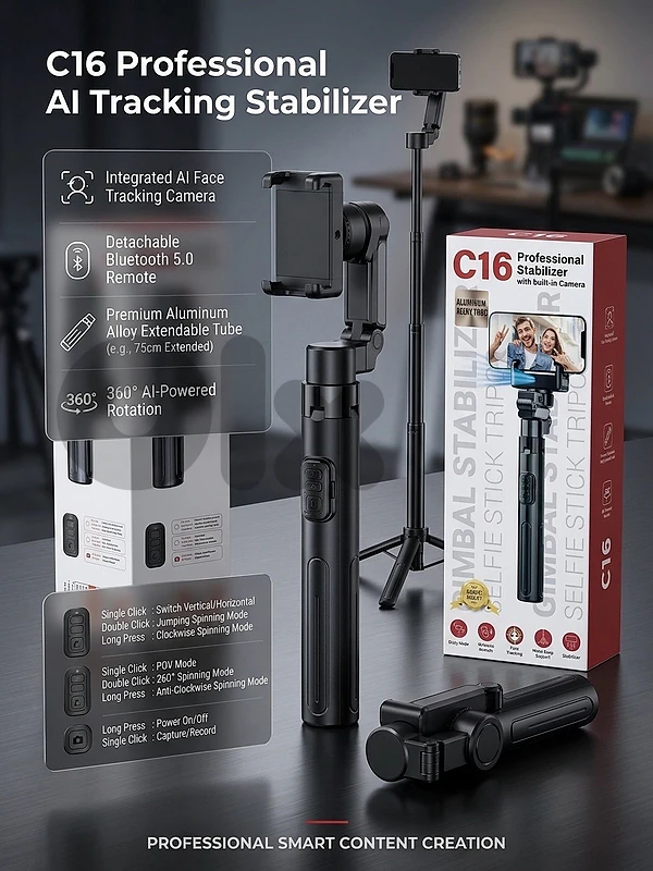 C16 Professional AI Tracking Stabilizer