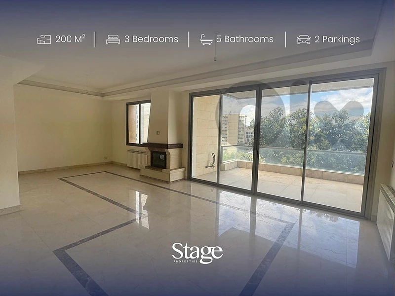 Luxurious 200 SQM Apartment with Partial Sea View in Dbayeh