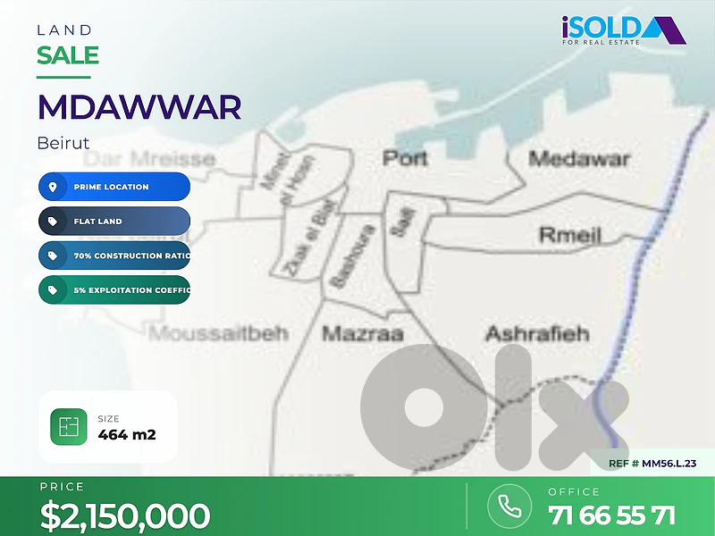 LAND FOR SALE | Beirut – Medawar