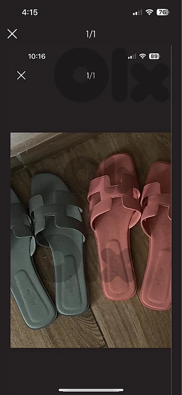 hermes slippers