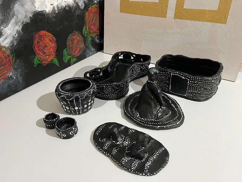 The Shadow & Light Collection | Hand-Sculpted Glazed Stoneware Ceramic