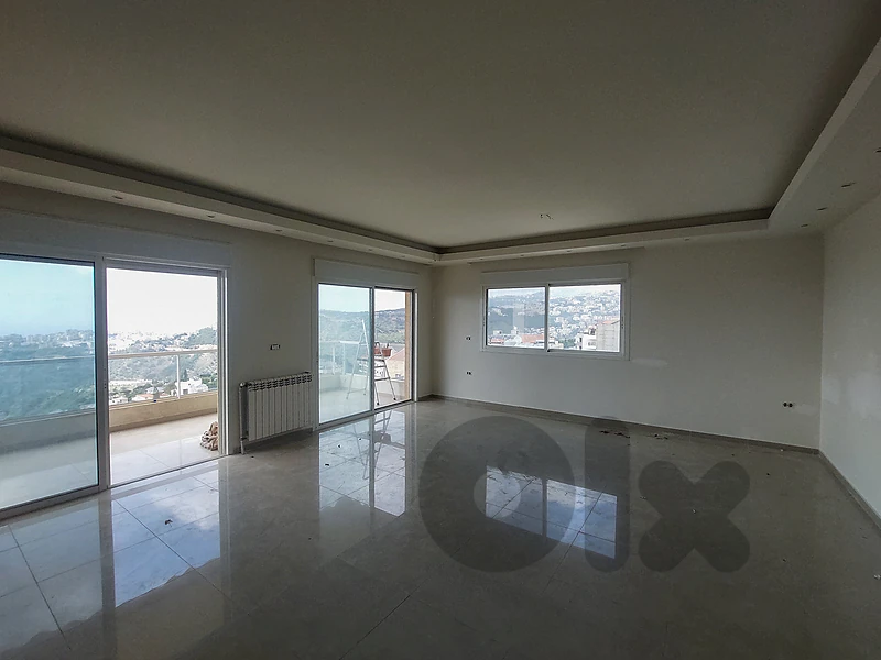 170 SQM Spacious Apartment in Zikrit, Metn with Sea and Mountai