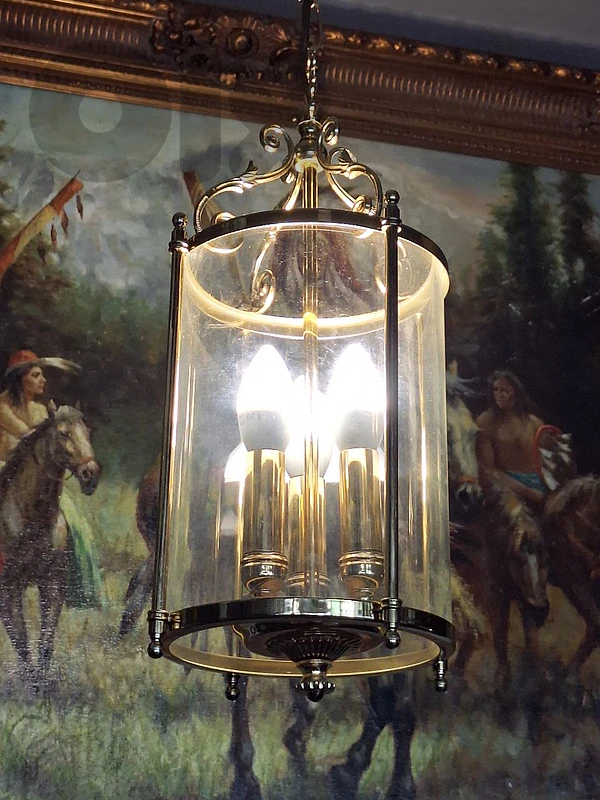 french brass lantern