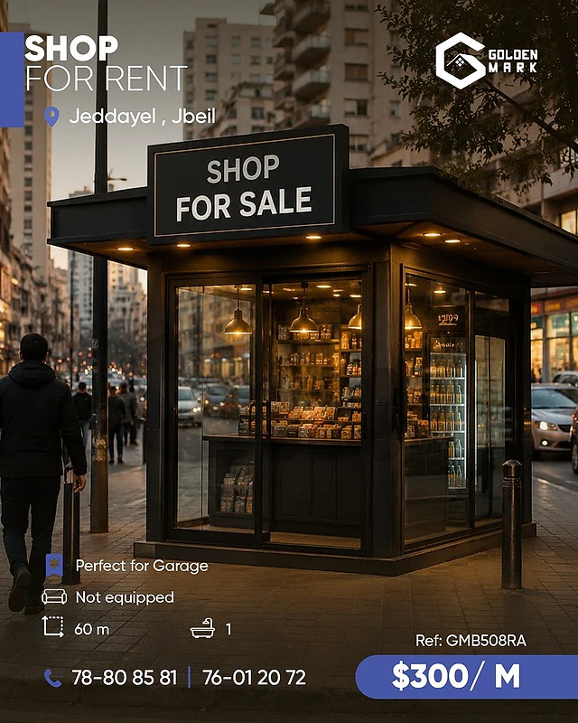 GMB508RA - Shop For Rent In Jeddayel  - محل للإيجار في جدّايل