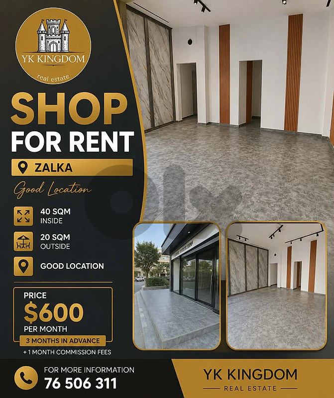 Shop for rent in Zalka