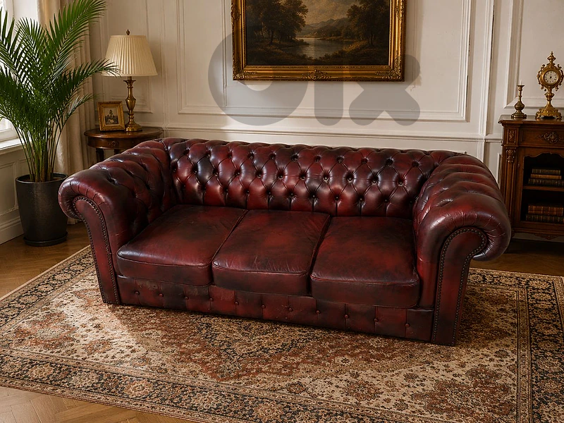 chesterfield genuine leather original England