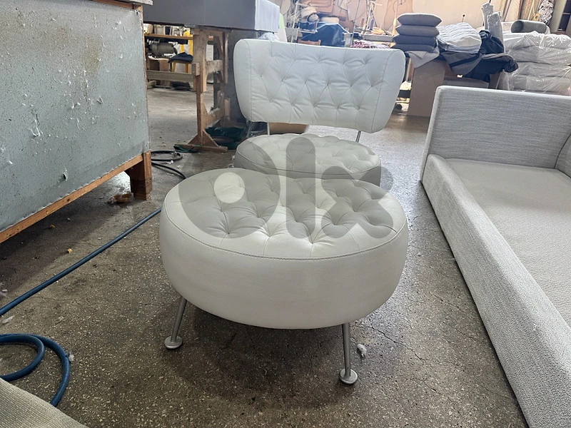 Armchair with bench