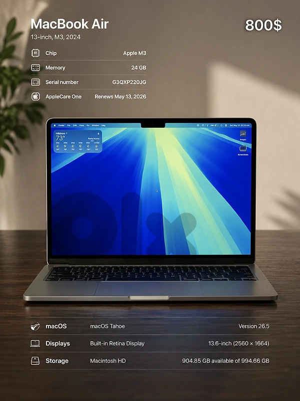 apple MacBook air m3