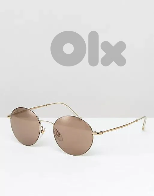 Gucci gold round frame lightweight sunglasses