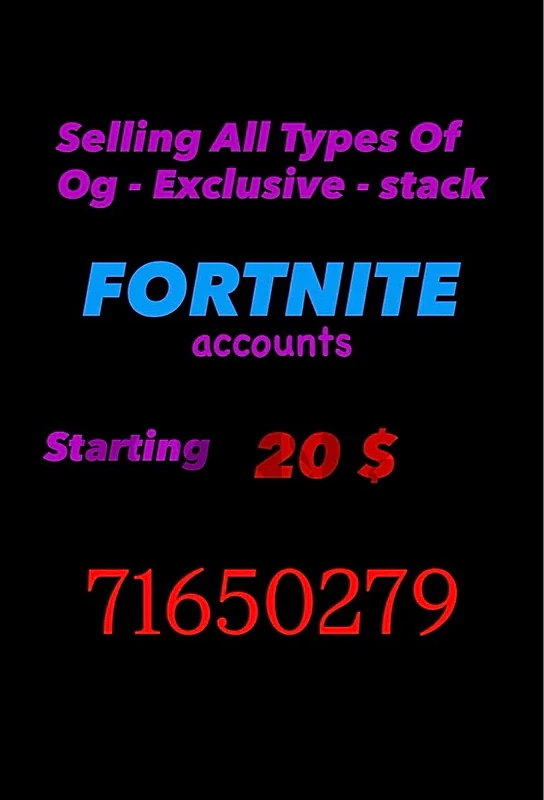 fortnite accounts