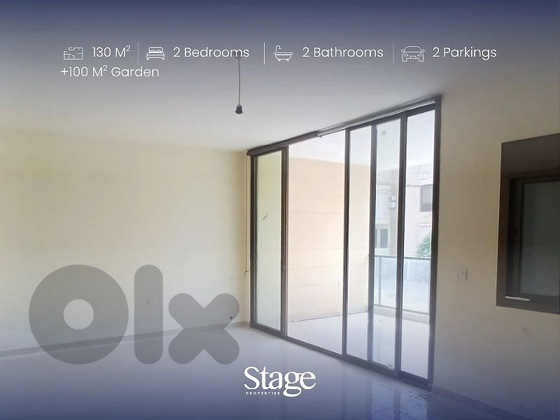 130 SQM Apartment with Private Garden & Terrace in Daychounieh