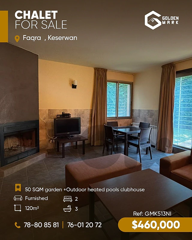 GMK513NI -  Chalet For Sale In Faqra - شاليه للبيع في فقرا