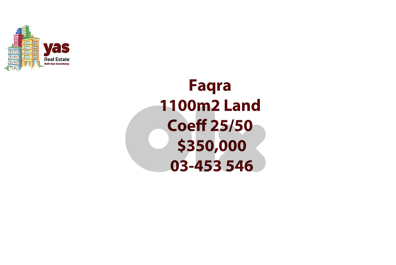 Faqra 1000m2 | Land | Coeff 25/50 | Prime Location | Catch | HN