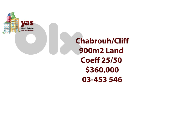 Chabrouh/Cliff 900m2 | Land | Prime Location | Perfect Investment | HN Chabrouh/Cliff 900m2 | Land | Prime Location | Perfect Investment | HN