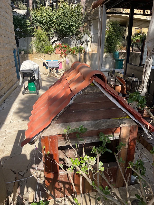 homemade wood dog house