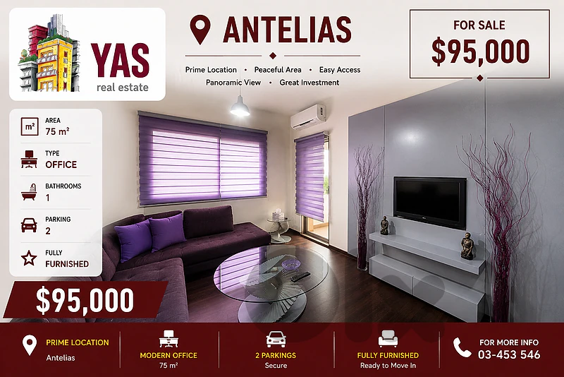 Antelias 75m2 | Office | Clinic | Studio | Furnished | JM | Antelias 75m2 | Office | Clinic | Studio | Furnished | JM |