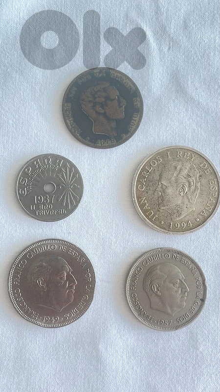 Vintage Spanish Coin Collection 1887-1994