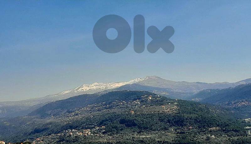 1122 SQM Land in Oyoun Broumana, Metn Overlooking the Mountains