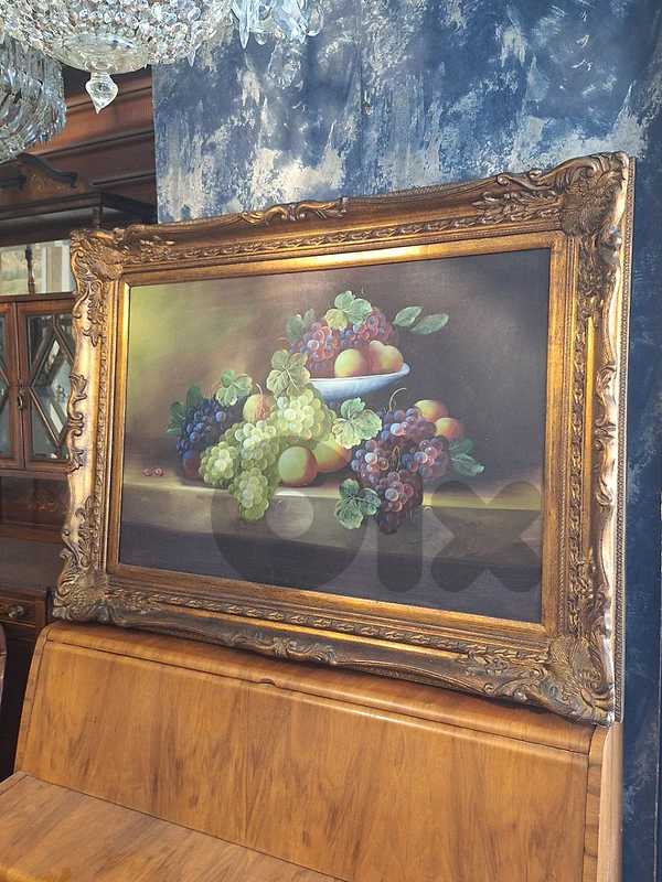large antique oilpainting on canvas