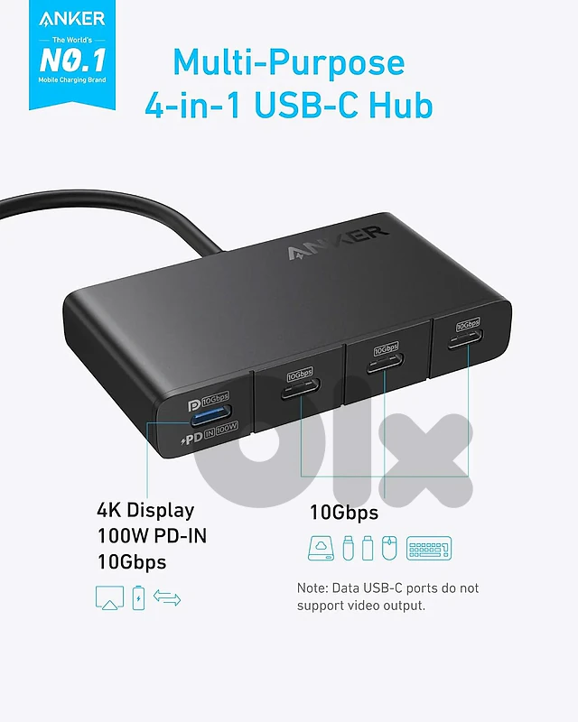 Anker 4K USB-C Display Hub (4-in-1)