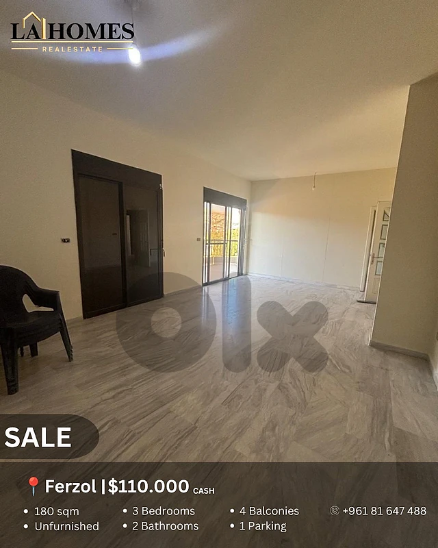 apartment for sale in ferzol شقة للبيع في فرزل