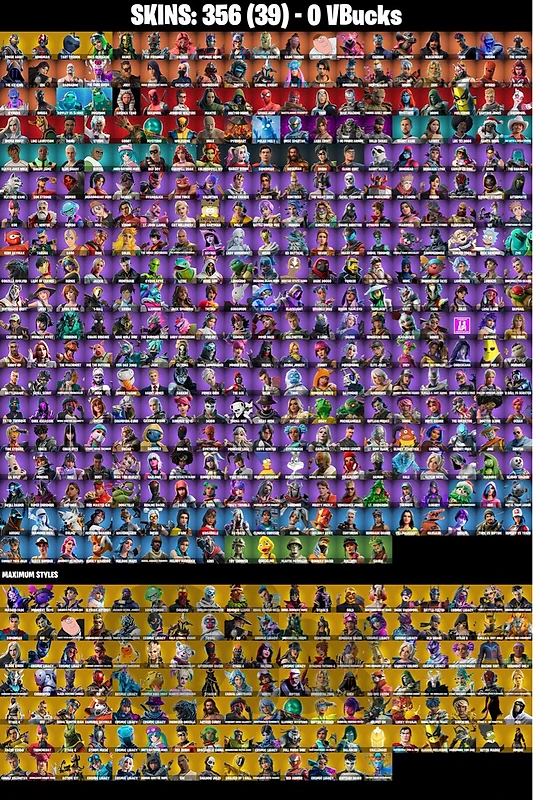 fortnite OG account 350 skins